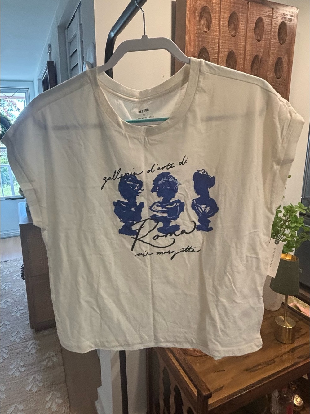 Maeve Anthropologie Roma Graphic Tee NWT Size M $58
